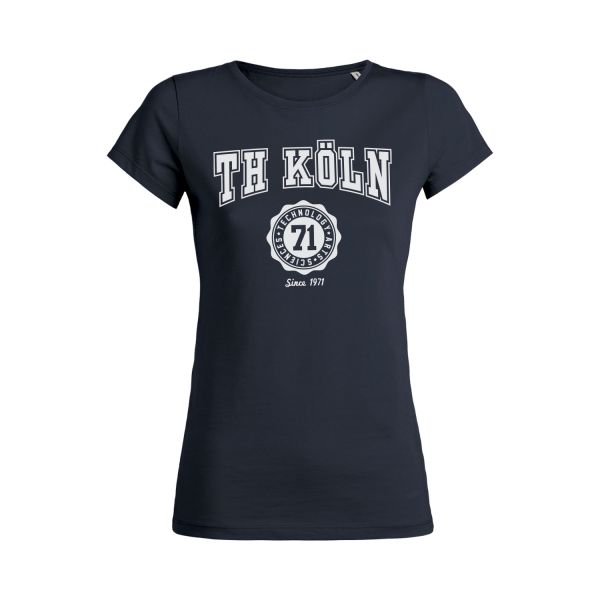 Damen Organic T-Shirt, navy, bellmont